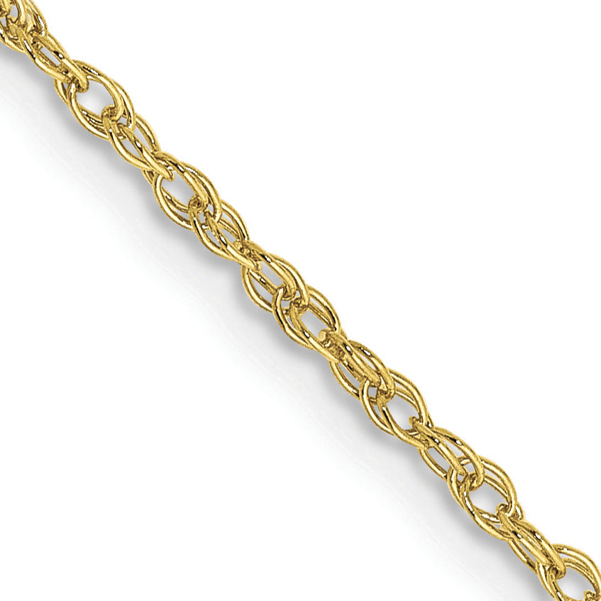 Gold (14K & 10K) Baby Rope Chain - 10k Yellow Gold / 16 in / 1.3 mm