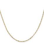 Gold (10K & 14K) Flat Figaro Chain - 10k Yellow Gold / 16 in / 1.25 mm