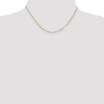 Gold (10K & 14K) Flat Figaro Chain - 10k Yellow Gold / 16 in / 1.25 mm