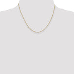 Gold (10K & 14K) Flat Figaro Chain - 10k Yellow Gold / 18 in / 1.25 mm