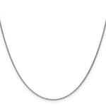 Gold (10K & 14K) Round Open Link Cable Chain - 10k White Gold / 16 in / 1 mm