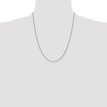 Gold (10K & 14K) Round Open Link Cable Chain - 10k White Gold / 22 in / 1 mm