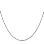 Gold (14K & 10K) Baby Rope Chain - 10k White Gold / 16 in / 1.3 mm