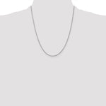 Gold (14K & 10K) Baby Rope Chain - 10k White Gold / 22 in / 1.3 mm