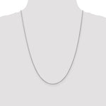 Gold (14K & 10K) Baby Rope Chain - 10k White Gold / 24 in / 1.3 mm