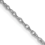 Gold (14K & 10K) Baby Rope Chain - 10k White Gold / 16 in / 1.3 mm