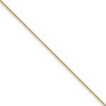 Gold (10K & 14K) Parisian Wheat Chain Anklet - 10k Yellow Gold / 10 in / 1 mm