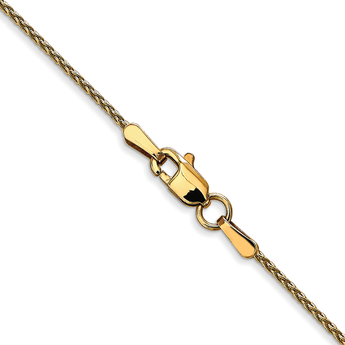 Gold (10K & 14K) Parisian Wheat Chain - 10k Yellow Gold / 16 in / 1.2 mm