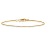 Gold (10K & 14K) Parisian Wheat Chain Bracelet - 10k Yellow Gold / 7 in / 1.2 mm