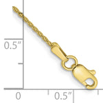 Gold (10K & 14K) Parisian Wheat Chain Anklet - 10k Yellow Gold / 10 in / 1.2 mm