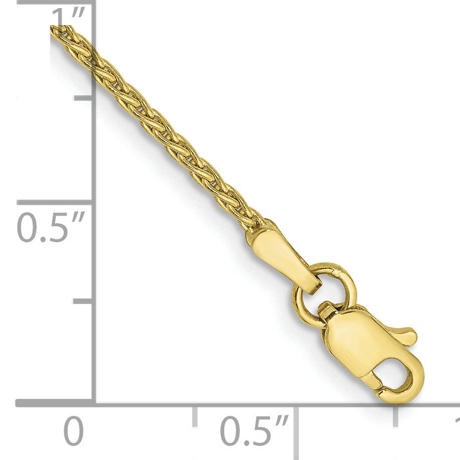 Gold (10K & 14K) Parisian Wheat Chain Bracelet - 10k Yellow Gold / 7 in / 1.5 mm