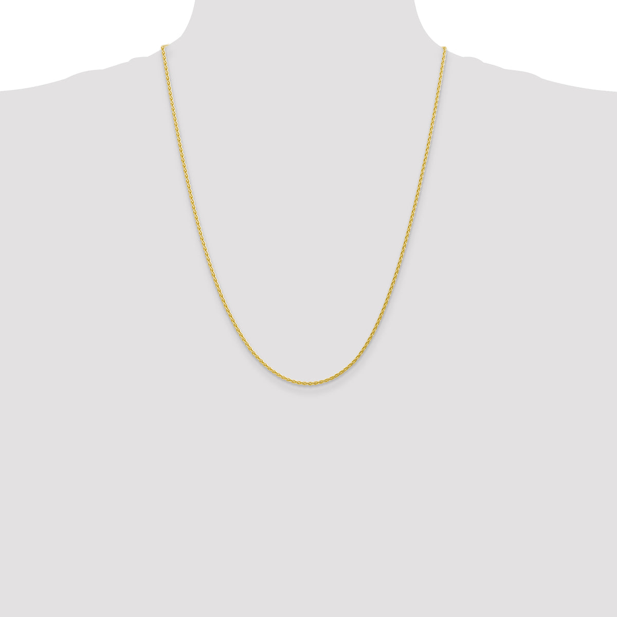 Gold (10K & 14K) Parisian Wheat Chain - 10k Yellow Gold / 24 in / 1.75 mm