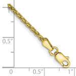 Gold (10K & 14K) Parisian Wheat Chain Bracelet - 10k Yellow Gold / 7 in / 1.75 mm