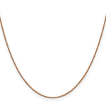 Gold (10K & 14K) Box Chain - 10k Rose Gold / 16 in / 0.9 mm, Lobster