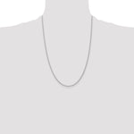 Gold (10K & 14K) Carded Cable Rope Chain - 14k White Gold / 24 in / 1.35 mm