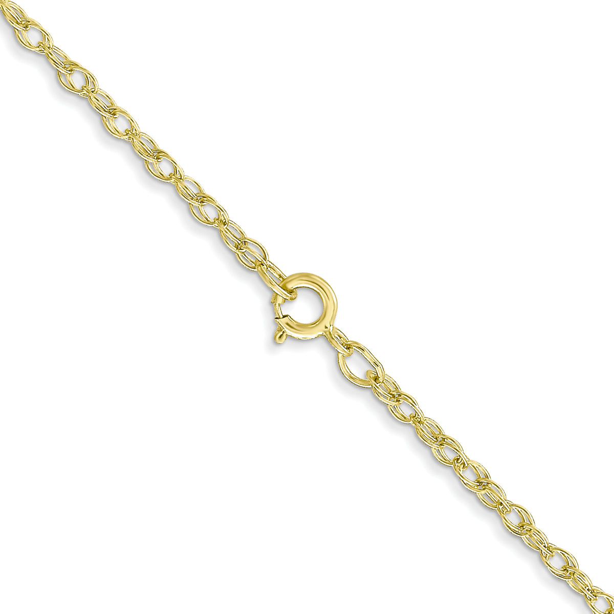 Gold (10K & 14K) Carded Cable Rope Chain - 14k Yellow Gold / 16 in / 1.35 mm