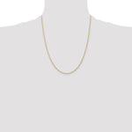 Gold (10K & 14K) Carded Cable Rope Chain - 14k Yellow Gold / 22 in / 1.35 mm