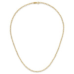 10k 4mm Oval Link 18 inch Necklace