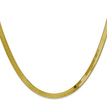 Gold (10K & 14K) Silky Herringbone Chain - 10k Yellow Gold / 16 in / 4 mm