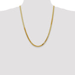 Gold (10K & 14K) Silky Herringbone Chain - 10k Yellow Gold / 24 in / 4 mm