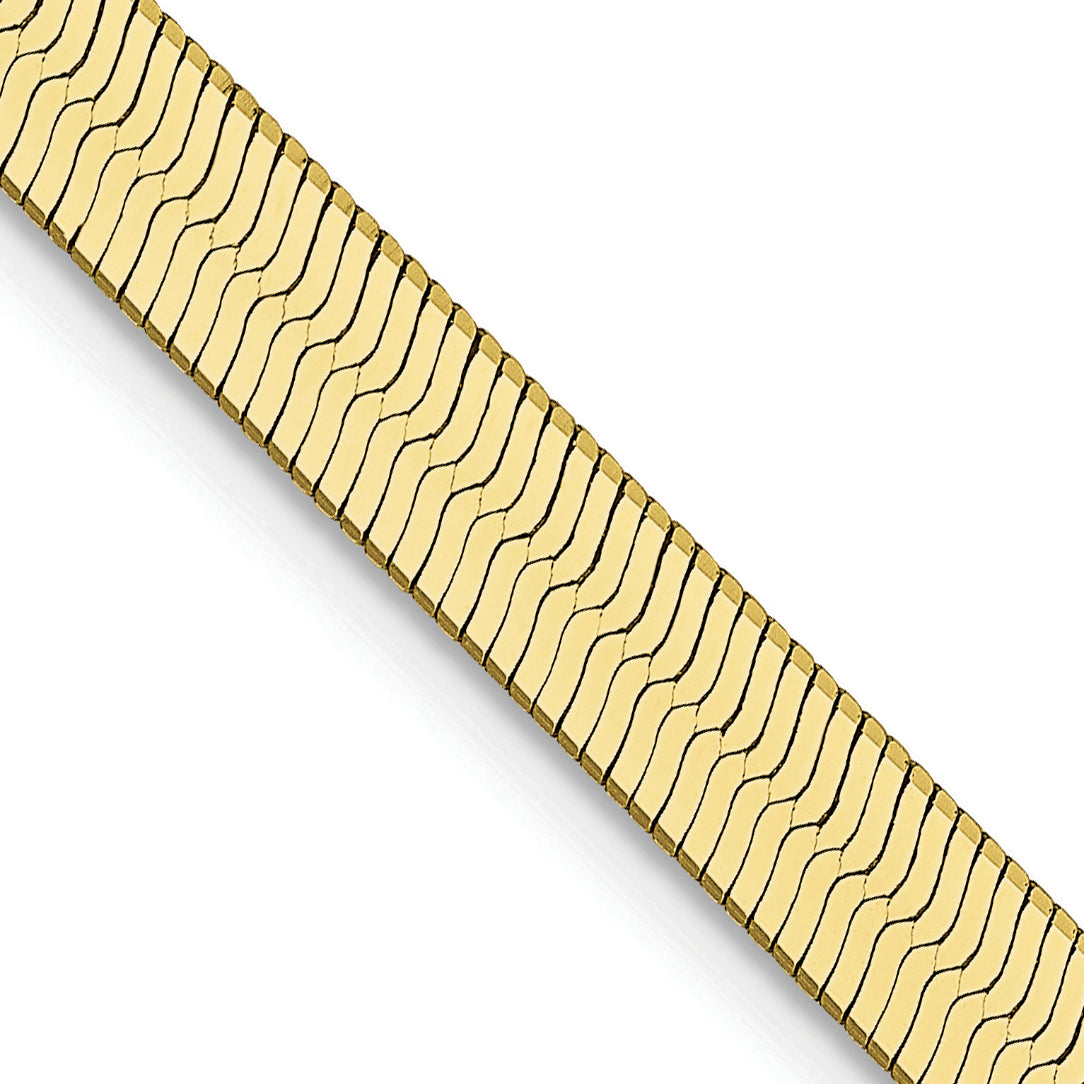Gold (10K & 14K) Silky Herringbone Chain - 10k Yellow Gold / 16 in / 4 mm