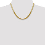 Gold (10K & 14K) Silky Herringbone Chain - 10k Yellow Gold / 18 in / 5 mm