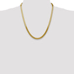Gold (10K & 14K) Silky Herringbone Chain - 10k Yellow Gold / 22 in / 5 mm