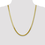 Gold (10K & 14K) Silky Herringbone Chain - 10k Yellow Gold / 24 in / 5 mm