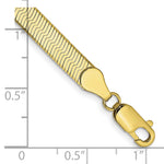Gold (10K & 14K) Silky Herringbone Chain Bracelet - 10k Yellow Gold / 7 in / 5 mm