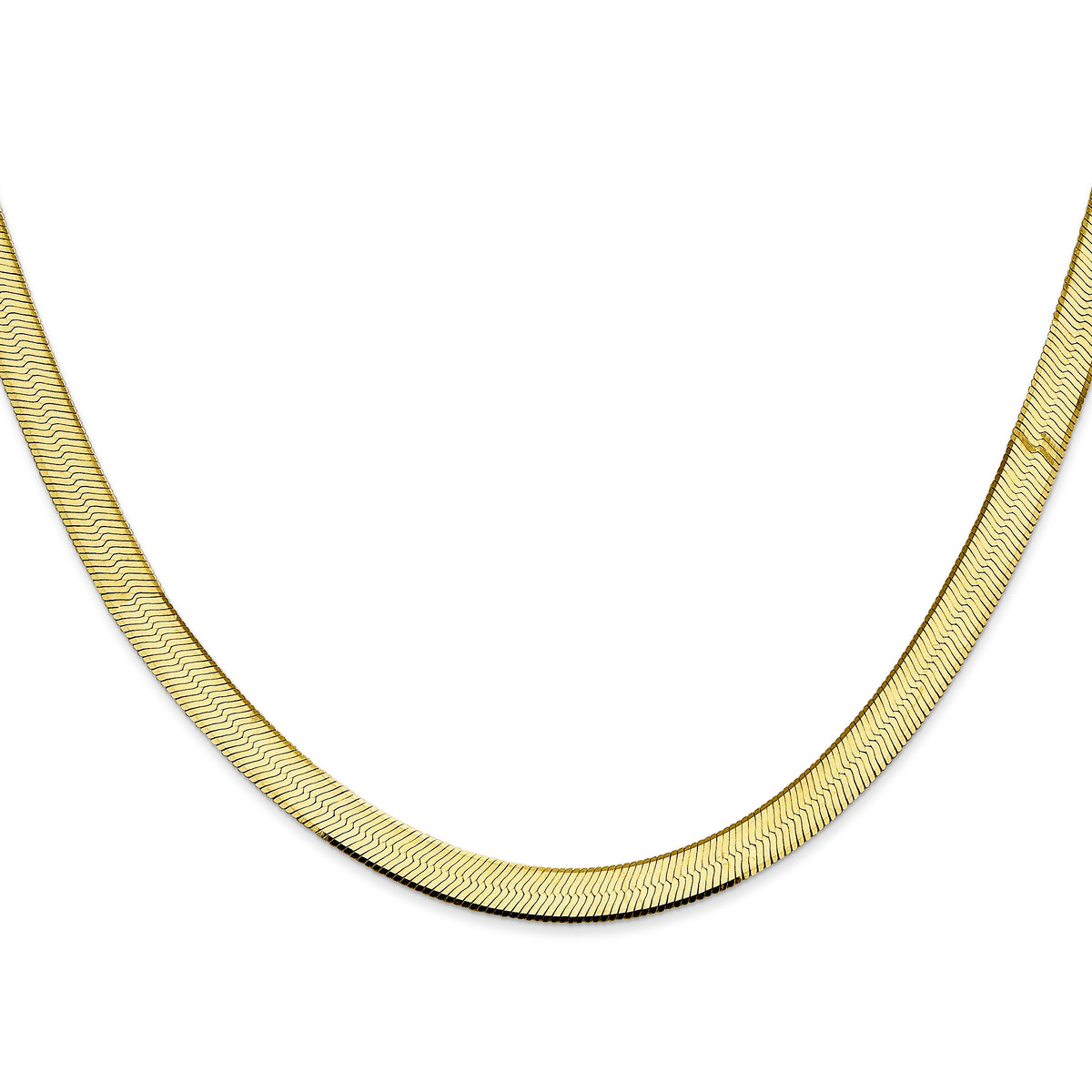 Gold (10K & 14K) Silky Herringbone Chain - 10k Yellow Gold / 16 in / 5.5 mm
