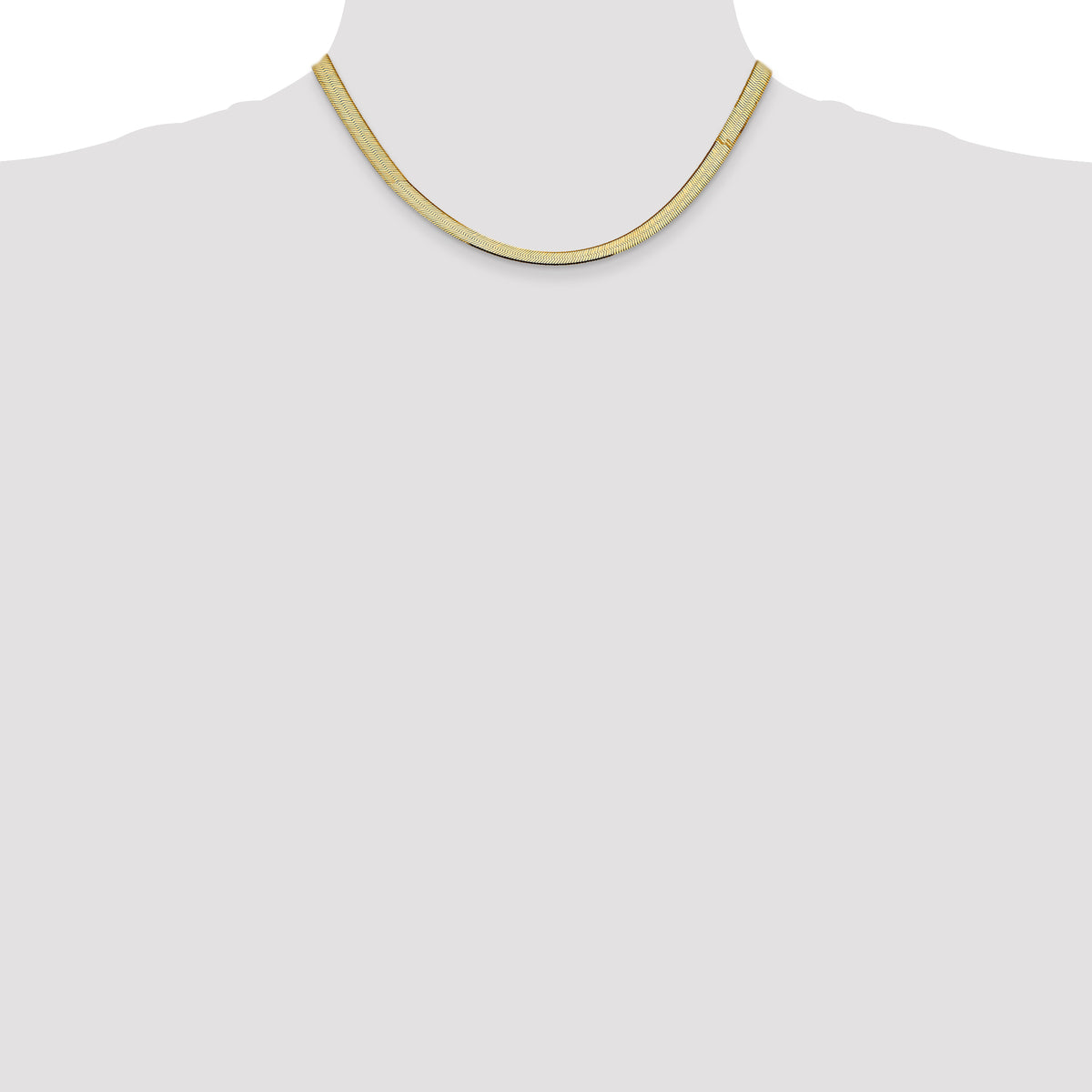 Gold (10K & 14K) Silky Herringbone Chain - 10k Yellow Gold / 16 in / 5.5 mm