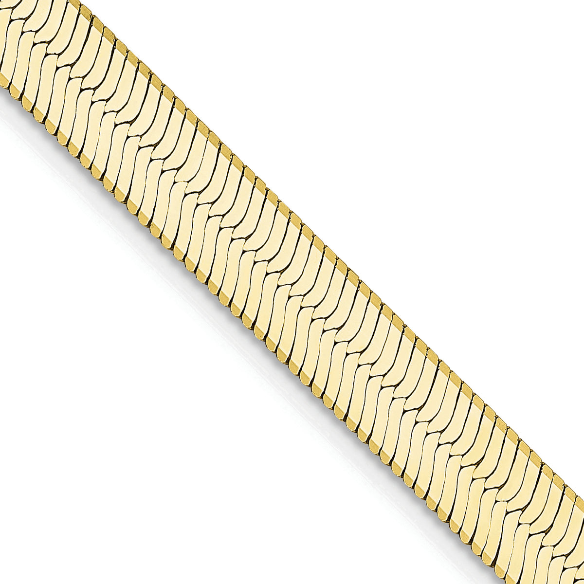 Gold (10K & 14K) Silky Herringbone Chain - 10k Yellow Gold / 16 in / 5.5 mm