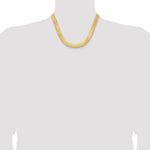 Gold (10K & 14K) Silky Herringbone Chain - 10k Yellow Gold / 18 in / 10 mm