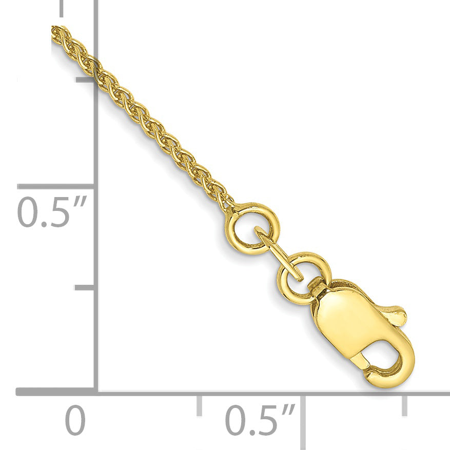 Gold (10K & 14K) Spiga Chain Bracelet - 10k Yellow Gold / 7 in / 1.05 mm, Lobster