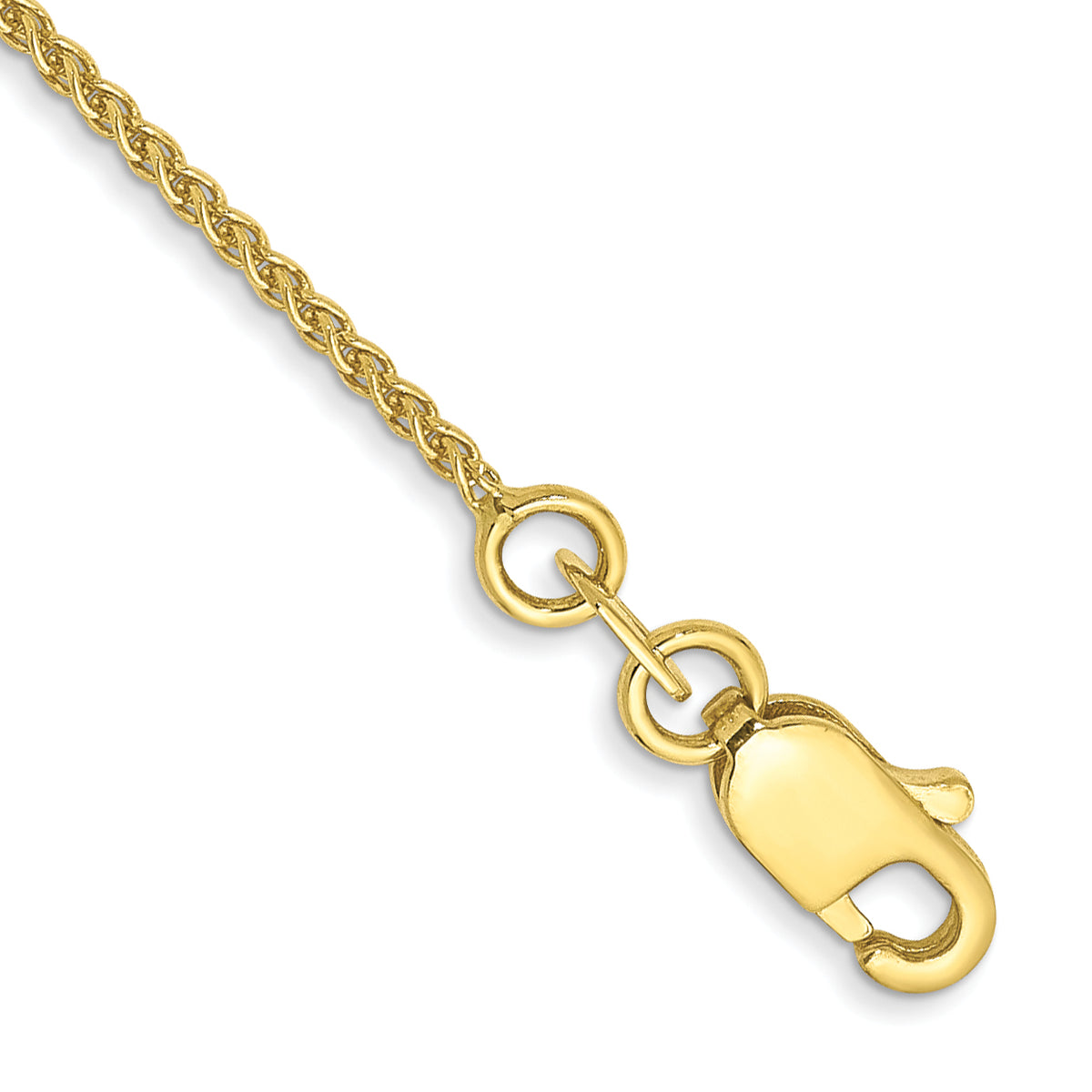 Gold (10K & 14K) Spiga Chain Bracelet - 10k Yellow Gold / 7 in / 1.05 mm, Lobster