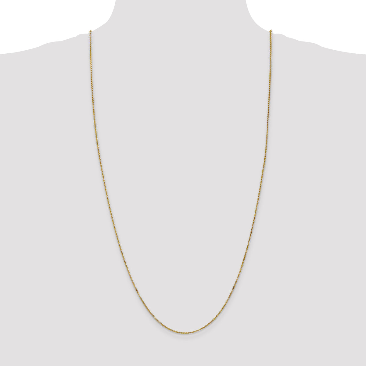 Gold (10K & 14K) Spiga Chain - 10k Yellow Gold / 30 in / 1.25 mm