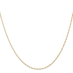 Gold (10K & 14K) Carded Singapore Chain - 14k Yellow Gold / 16 in