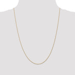 Gold (10K & 14K) Carded Singapore Chain - 14k Yellow Gold / 24 in