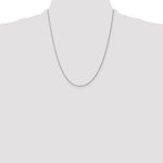 Gold (10K & 14K) Diamond-Cut Machine-Made Rope Chain - 10k White Gold / 22 in / 1.15 mm