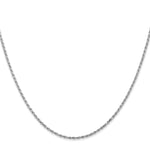 Gold (10K & 14K) Diamond-Cut Machine-Made Rope Chain - 10k White Gold / 16 in / 1.3 mm