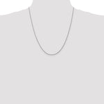 Gold (10K & 14K) Diamond-Cut Machine-Made Rope Chain - 10k White Gold / 22 in / 1.3 mm