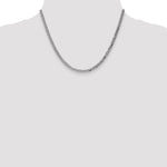 Gold (10K & 14K) Flat Beveled Curb Chain - 10k White Gold / 18 in / 3.9 mm