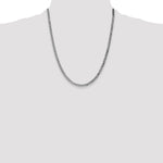 Gold (10K & 14K) Flat Beveled Curb Chain - 10k White Gold / 22 in / 3.9 mm