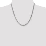 Gold (10K & 14K) Flat Beveled Curb Chain - 10k White Gold / 20 in / 4.75 mm