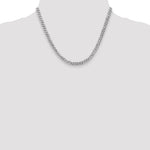 Gold (10K & 14K) Flat Beveled Curb Chain - 10k White Gold / 18 in / 5.75 mm