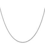 Gold (14K & 10K) Baby Rope Chain - 10k White Gold / 14 in / 0.8 mm