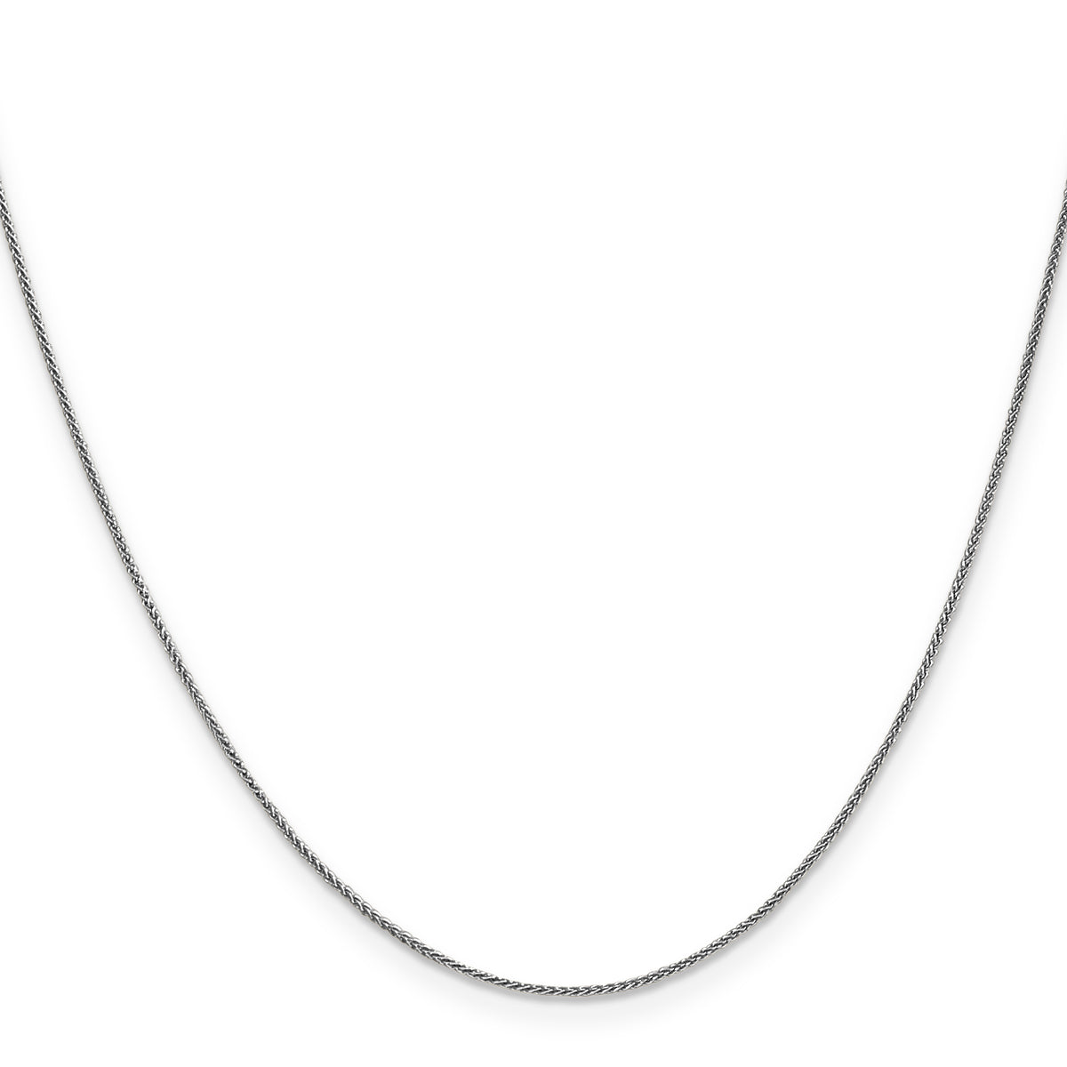 Gold (10K & 14K) Spiga Chain - 10k White Gold / 16 in / 0.85 mm, Lobster#10k White Gold_0.85 mm, Lobster