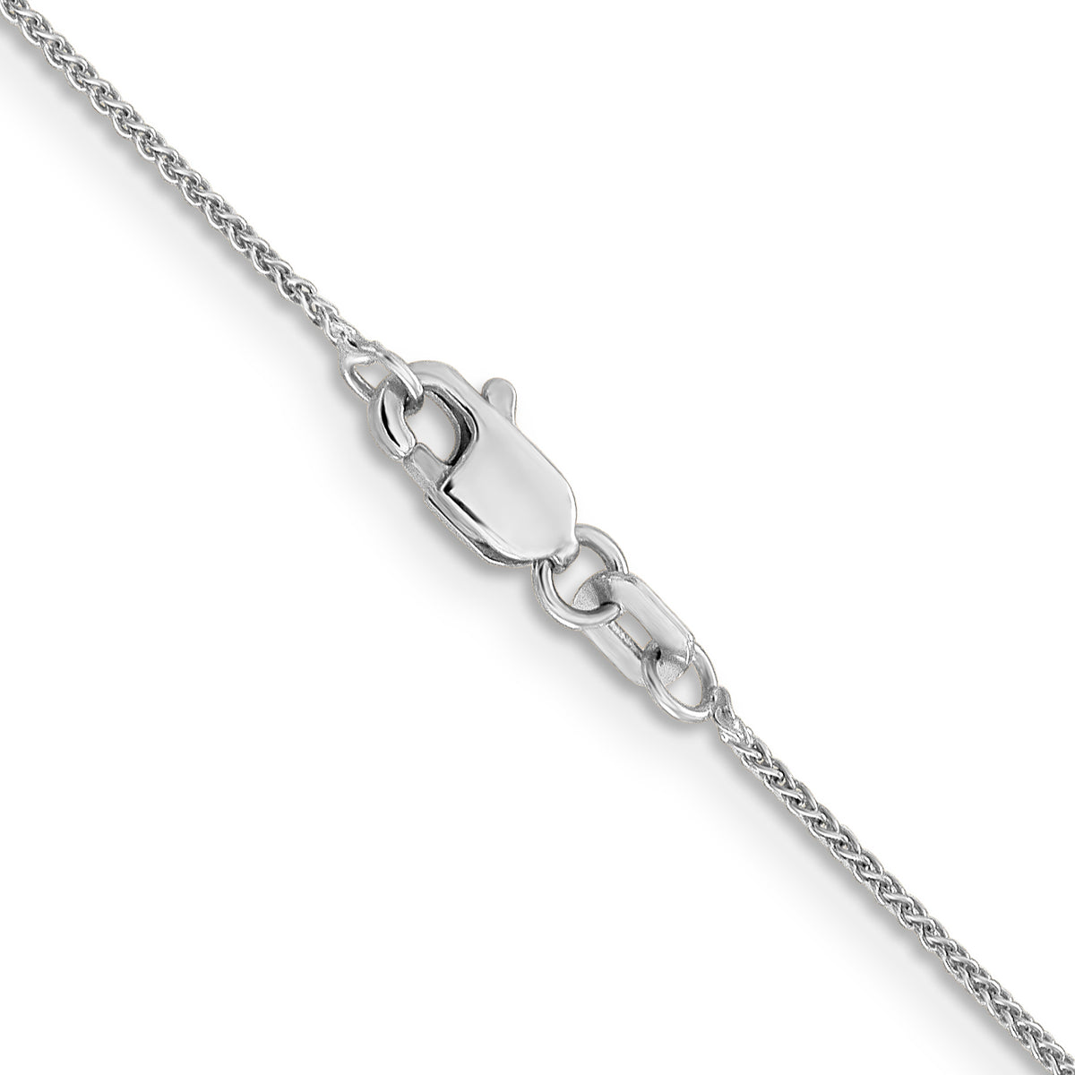 Gold (10K & 14K) Spiga Chain - 10k White Gold / 16 in / 0.85 mm, Lobster