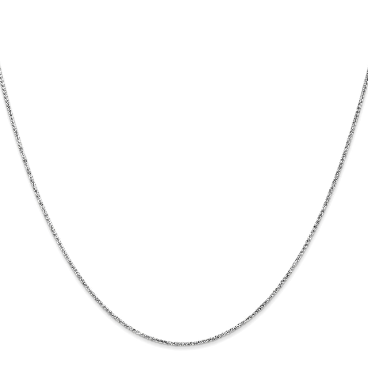 Gold (10K & 14K) Spiga Chain - 10k White Gold / 16 in / 1.05 mm, Lobster
