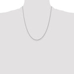 Gold (10K & 14K) Spiga Chain - 10k White Gold / 22 in / 1.05 mm, Lobster